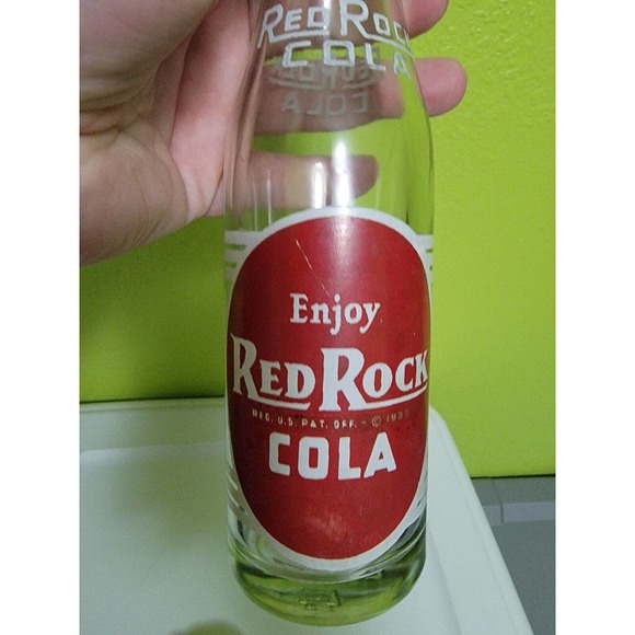 Rare Vintage Antique‎ Soda Pop Glass Bottle Enjoy Red Rock Cola - Picture 4 of 6